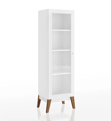 Vitrina 1 Puerta Amber Blanco