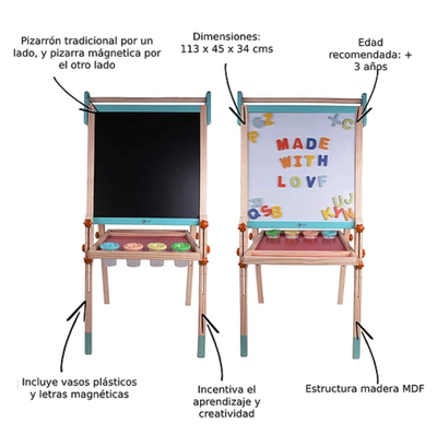 Imagen 2 del producto PIZARRA MULTIFUNCIONAL PLAYFULL KIDSCOOL