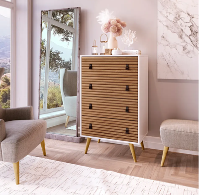 Imagen 2 del producto COMODA AMBER 4 CAJONES BLANC