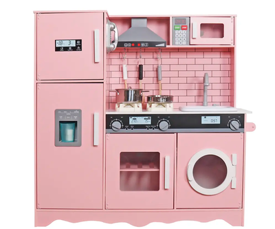 COCINA MAGIC CHEF ROSADA FULL CON ACCESORIOS