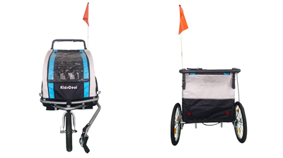 Imagen 2 del producto CARRITO JOGGER BABY TRAILER PARA 2 NIÑOS AZUL