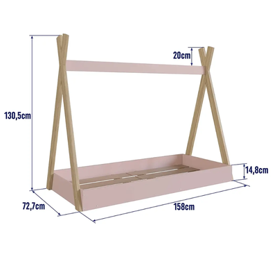 Imagen 2 del producto CAMA INFANTIL MONTESSORI ROSADO