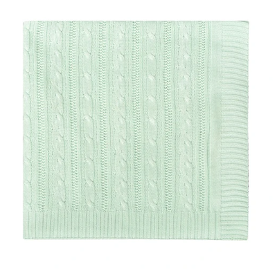 MANTA TRICOT TEJIDO DE PUNTO 100 X 70 CM VERDE