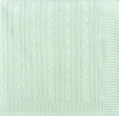 Imagen 2 del producto MANTA TRICOT TEJIDO DE PUNTO 100 X 70 CM VERDE