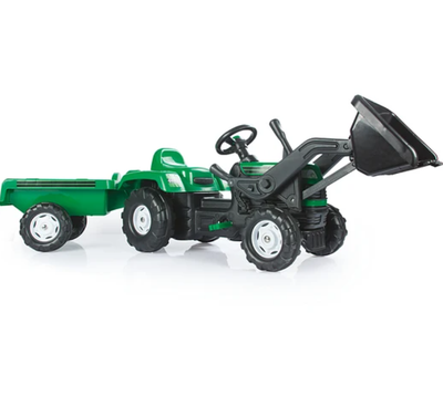 TRACTOR PEDALES MAXI RANCH VERDE C/CARRO