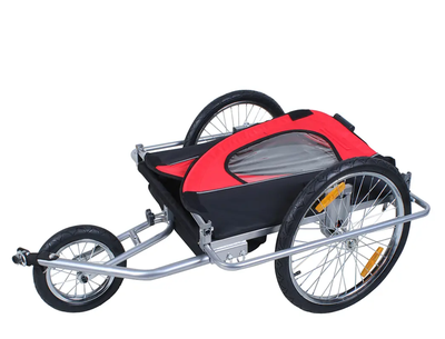 Imagen 2 del producto CARRITO TIPO COCHE ROJO CON TRAILER