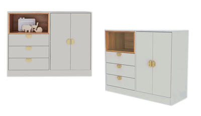 Imagen 2 del producto Cómoda Cariño 2 Puertas Y 3 Cajones Arena 