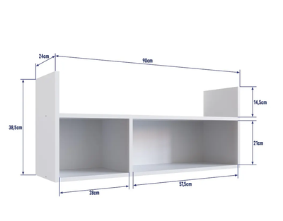 Imagen 2 del producto REPISA HONEY CUBO BLANCO