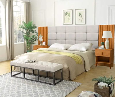 Imagen 2 del producto RESPALDO BOX LADY CAPITONE BLANCO MIEL