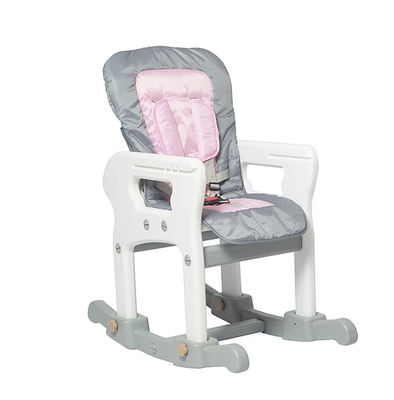 Imagen 2 del producto SILLA DE COMER 3 EN 1 GRIS ROSADA