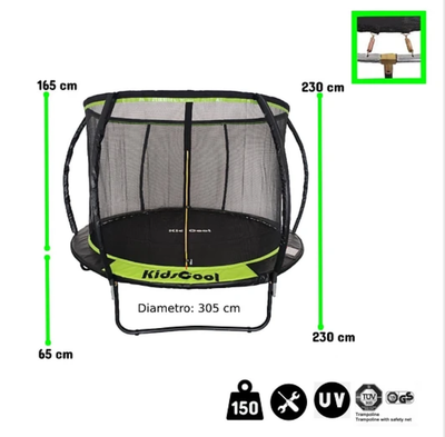 Imagen 2 del producto CAMA ELASTICA 10 PIES BLACK EDITION CURVE-PRO