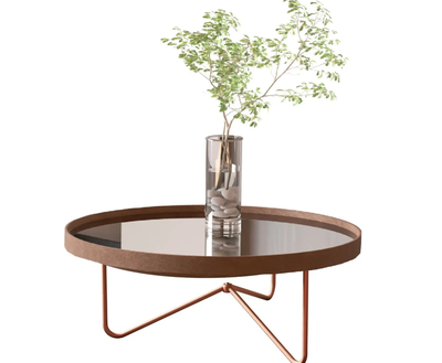 Imagen 2 del producto MESA CENTRO REDONDA BRONCE