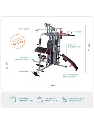 Imagen 2 del producto Home Gym Bodytrainer Estación Multifuncional HM-320 Pro