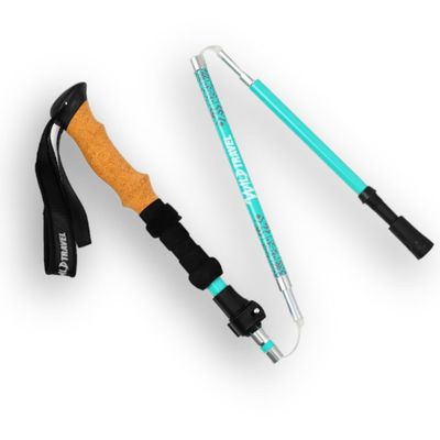 Imagen 2 del producto Bastones De Trekking 2 Unidades Par Plegable Celeste