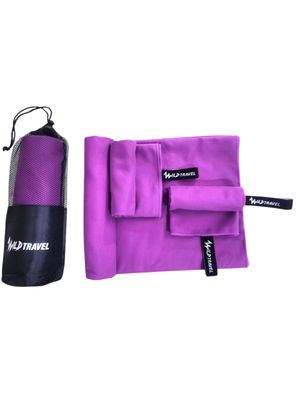 Imagen 2 del producto Pack 3 Toalla Microfibra Azul Wild Travel Secado Rápido