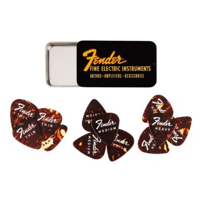 Imagen 1 del producto Set De Púas Fender 12 Unid. Grosores Mixtos