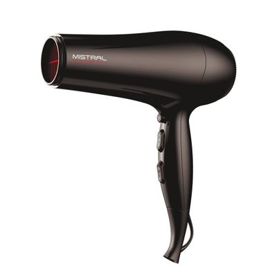 Secador de Pelo Gama Mistral Tourmaline Ion Silver Negro