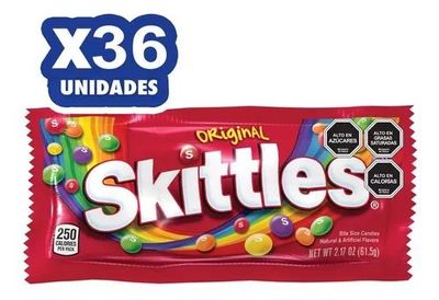 Imagen 2 del producto Caramelo Skittles original display 36x62gr