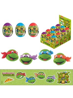 Imagen 2 del producto Huevos sorpresa Tortugas Ninjas x 12 unidades.