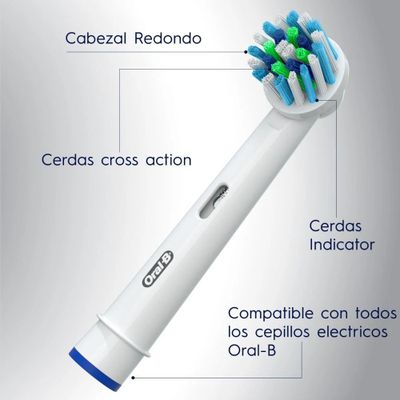 Imagen 2 del producto Repuesto Cepillo Eléctrico Oral-B Cross Action 2ud