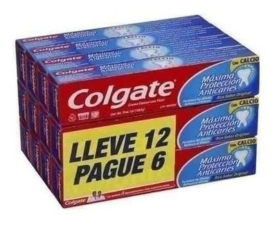 Imagen 1 del producto Pack 12 Pasta Dental Colgate Max Protection / Superstore