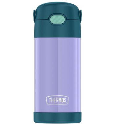 Thermos Botella Líquido Bombilla Acero Inoxidable Lila 355ml