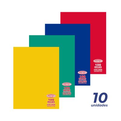 Imagen 2 del producto Cuaderno Artel College 100 Hojas Matemáticas 5mm 10 Unidades