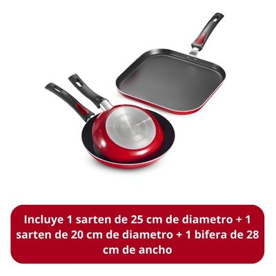 Imagen 2 del producto Tramontina Juego Sartén y Bifera 3 Piezas