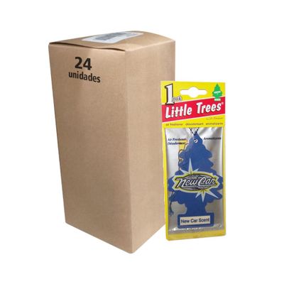 Pack 24 Pinos Aromáticos Little Trees Aroma Auto Nuevo