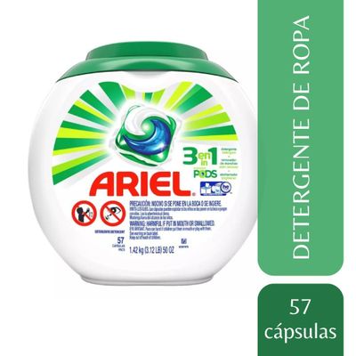 Imagen 2 del producto Detergente Ariel Pods capsula 57ud