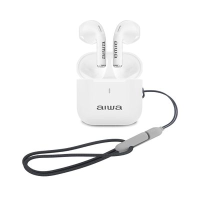 Imagen 1 del producto Aiwa Audífonos Bluetooth Caja De Transporte Blanco