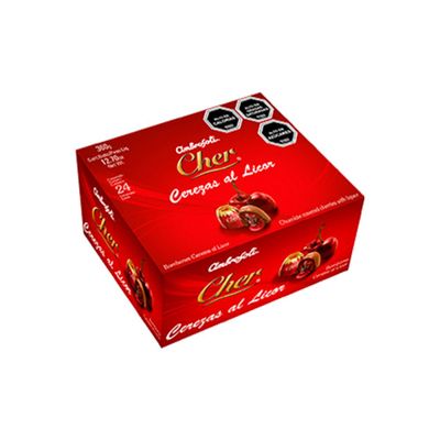Bombón Chocolate Ambrosoli Cereza Coñac 24 Unidades Licor
