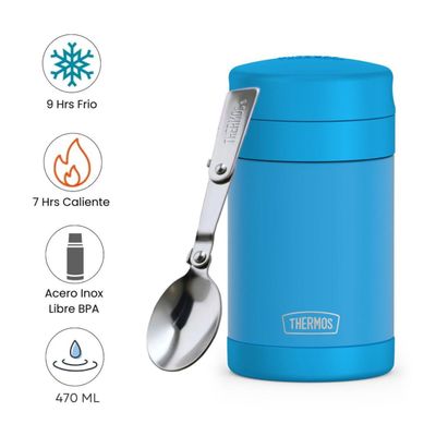Imagen 2 del producto Termo De Comida Acero Inoxidable Funtainer Blue 470ml
