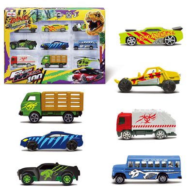 Imagen 2 del producto Pack 9 Autos Dino Adventure Maisto Fresh Metal 100