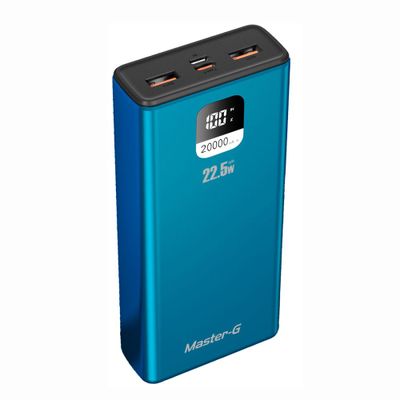 Imagen 1 del producto Master-G Batería Externa Power Bank 20.000 Mah