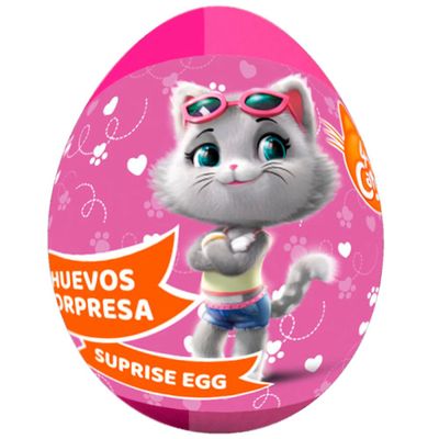 Huevo Sorpresa Brickell 44 Gatos x 12ud