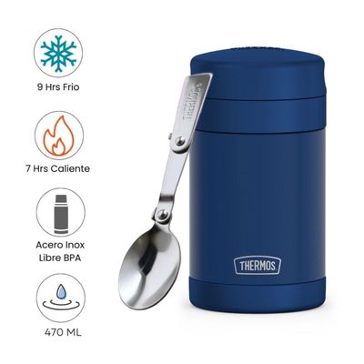 Imagen 2 del producto Termo De Comida Funtainer Navy Thermos Ac. Inoxidable 470ml