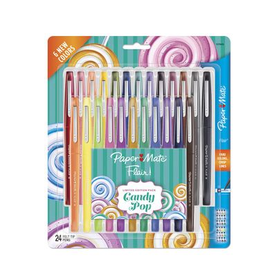 Rotulador Paper Mate Flair Candy Pop 24 unidades