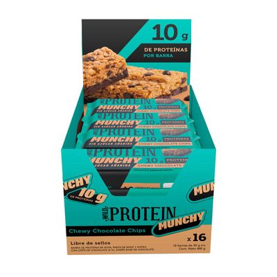 Wild Protein Munchy Chocolate Chips 16 unidades