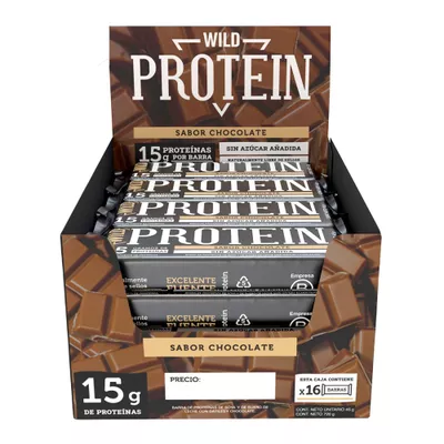 Wild Protein Chocolate 15gr 16 unidades