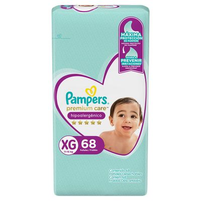 Pañal Pampers Premium Care XG x68ud