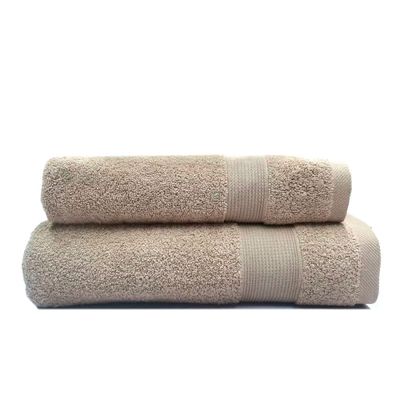 Andes Juego Toallas Lisa 2 Piezas Beige