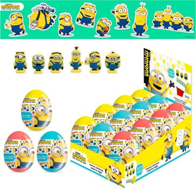 Imagen 1 del producto Huevos Sorpresa Minions Con Mini Jalea Brickell x12ud
