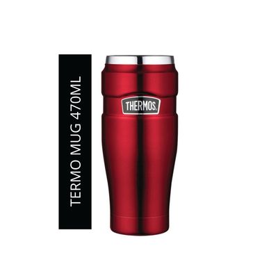 Imagen 2 del producto Termo Mug Thermos King 470ml Acero Inoxidable Rojo