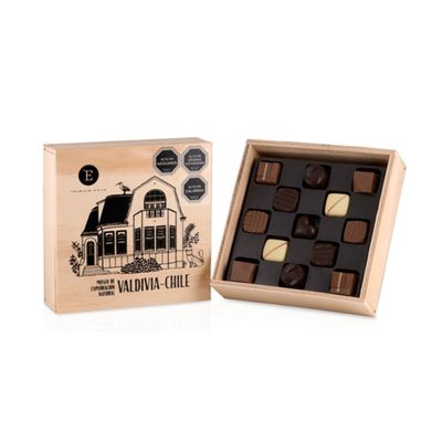 Caja Bombones Entrelagos 13 unidades.