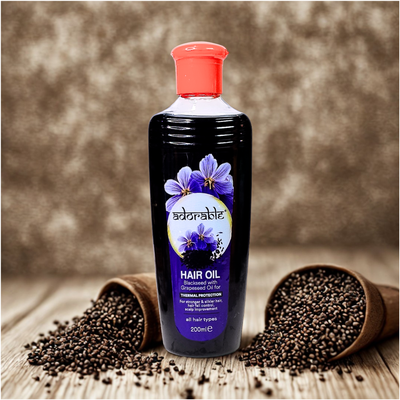 Imagen 2 del producto Adorable Aceite Capilar Semillas Negras& Prot. Térmica 200ml