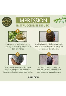 Imagen 2 del producto Impression Henna 100% Color Natural Azul Violeta 3 Sachets de 50gr