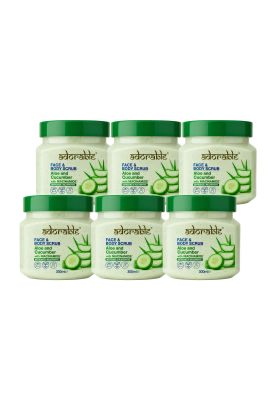 Pack Adorable 6 Exfoliante Aloe Vera-Cucumber & Vit B3 300ml
