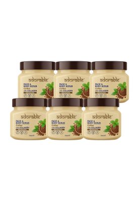 Pack Adorable 6 Exfoliantes Café & Colágeno 300 ml