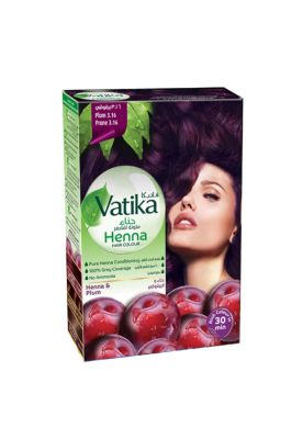 Vatika Henna Tintura Coloración Ciruela 6 Sachets
